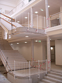 Treppenhaus in der Ausbauphase